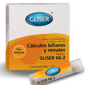CALCULOS BILIARES Y RENALES GLISER 66-2