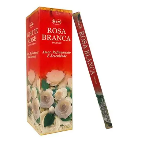 Incienso HEM Rosa Blanca (20 varitas)