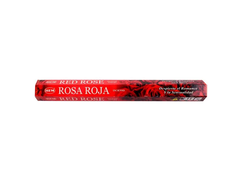 Incienso HEM Rosa Roja (20 varitas)