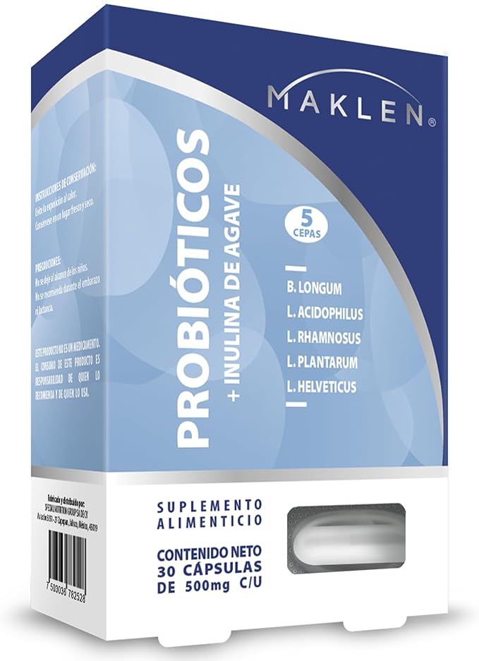 PROBIOTICOS + INULINA 30 CAPS 500MG