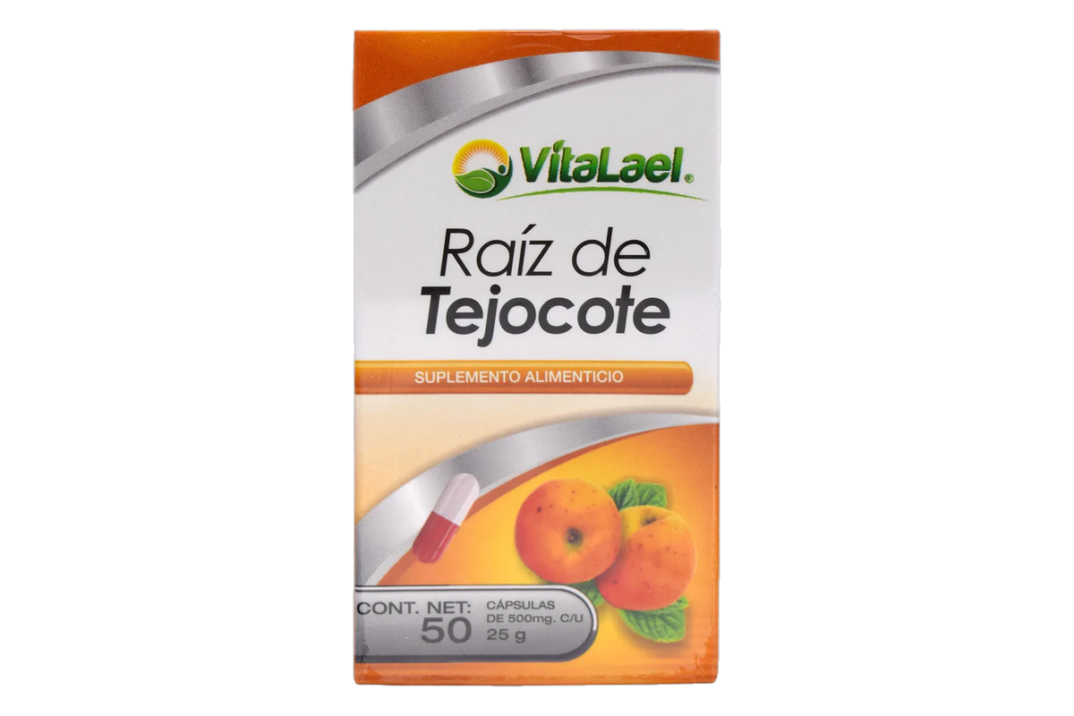RAIZ DE TEJOCOTE 50CAP 500MG NATURAL VITALITY